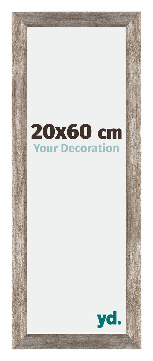 Mura MDF Cadre Photo 20x60cm Métal Vintage De Face Mesure | Yourdecoration.fr