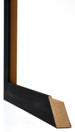 Mura MDF Cadre Photo 20x60cm Noir Grain De Bois Detail Intersection | Yourdecoration.fr