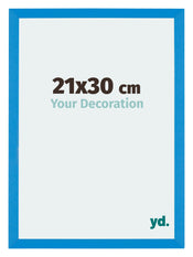 Mura MDF Cadre Photo 21x30cm Bleu Brillant De Face Mesure | Yourdecoration.fr