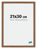 Mura MDF Cadre Photo 21x30cm Chêne Rustique De Face Mesure | Yourdecoration.fr