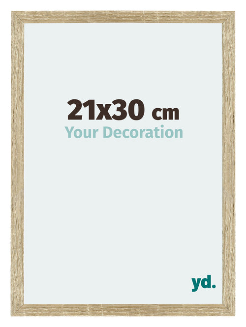 Mura MDF Cadre Photo 21x30cm Chêne Sonoma De Face Mesure | Yourdecoration.fr