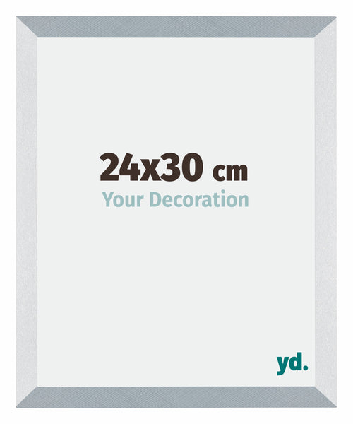 Mura MDF Cadre Photo 24x30cm Aluminium Brossé De Face Mesure | Yourdecoration.fr