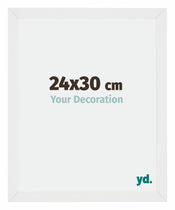 Mura MDF Cadre Photo 24x30cm Blanc Brillant De Face Mesure | Yourdecoration.fr