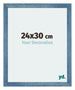 Mura MDF Cadre Photo 24x30cm Bleu Brillant Geveegd De Face Mesure | Yourdecoration.fr