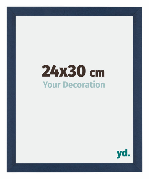 Mura MDF Cadre Photo 24x30cm Bleu Foncé Patine De Face Mesure | Yourdecoration.fr