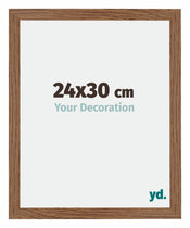 Mura MDF Cadre Photo 24x30cm Chêne Rustique De Face Mesure | Yourdecoration.fr