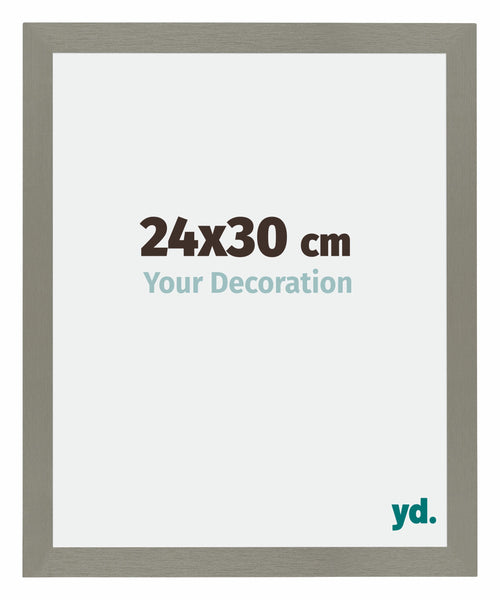 Mura MDF Cadre Photo 24x30cm Gris De Face Mesure | Yourdecoration.fr