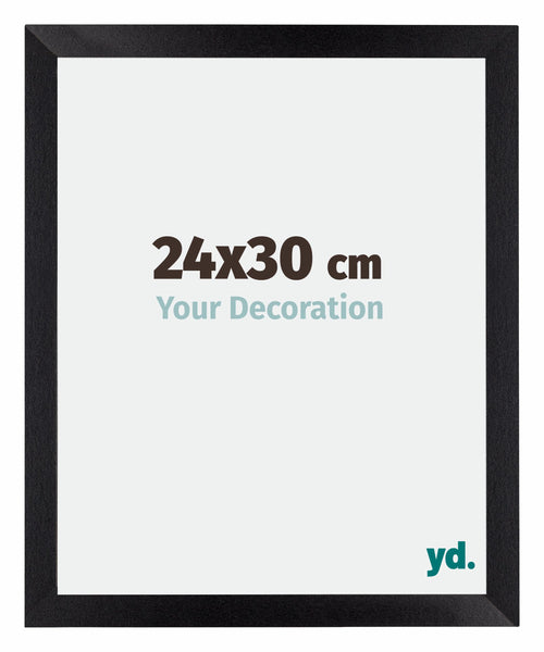 Mura MDF Cadre Photo 24x30cm Noir Mat De Face Mesure | Yourdecoration.fr