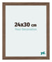 Mura MDF Cadre Photo 24x30cm Noyer Sombre De Face Mesure | Yourdecoration.fr