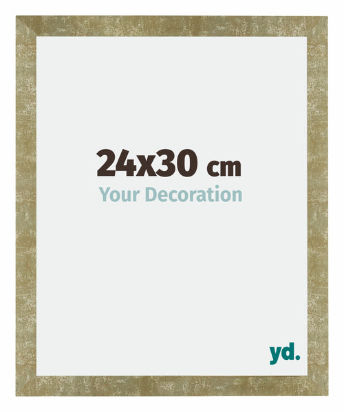 Mura MDF Cadre Photo 24x30cm Or Antique De Face Mesure | Yourdecoration.fr