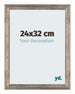 Mura MDF Cadre Photo 24x32cm Métal Vintage De Face Mesure | Yourdecoration.fr