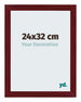 Mura MDF Cadre Photo 24x32cm Vin Rouge Patiné De Face Mesure | Yourdecoration.fr