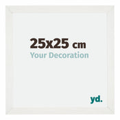 Mura MDF Cadre Photo 25x25cm Blanc Balayé De Face Mesure | Yourdecoration.fr