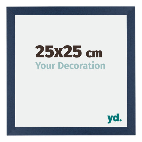 Mura MDF Cadre Photo 25x25cm Bleu Foncé Patine De Face Mesure | Yourdecoration.fr