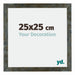 Mura MDF Cadre Photo 25x25cm Bleu Or Mélangé De Face Mesure | Yourdecoration.fr