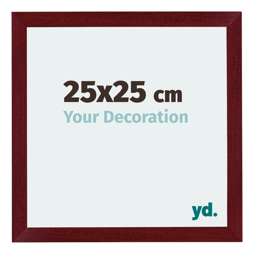 Mura MDF Cadre Photo 25x25cm Bordeaux Balayé De Face Mesure | Yourdecoration.fr