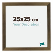 Mura MDF Cadre Photo 25x25cm Bronze Décor De Face Mesure | Yourdecoration.fr