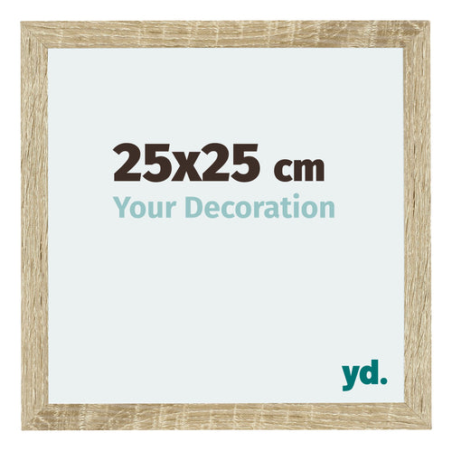 Mura MDF Cadre Photo 25x25cm Chêne Sonoma De Face Mesure | Yourdecoration.fr