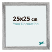 Mura MDF Cadre Photo 25x25cm Gris Balayé De Face Mesure | Yourdecoration.fr