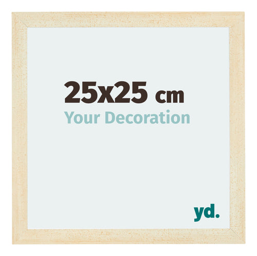 Mura MDF Cadre Photo 25x25cm Sable Balayé De Face Mesure | Yourdecoration.fr