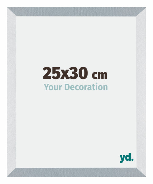 Mura MDF Cadre Photo 25x30cm Aluminium Brossé De Face Mesure | Yourdecoration.fr