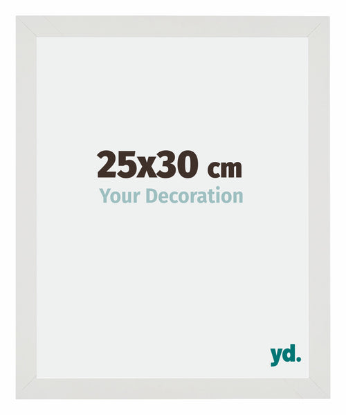 Mura MDF Cadre Photo 25x30cm Blanc Mat De Face Mesure | Yourdecoration.fr