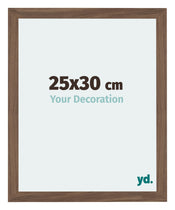 Mura MDF Cadre Photo 25x30cm Noyer Sombre De Face Mesure | Yourdecoration.fr