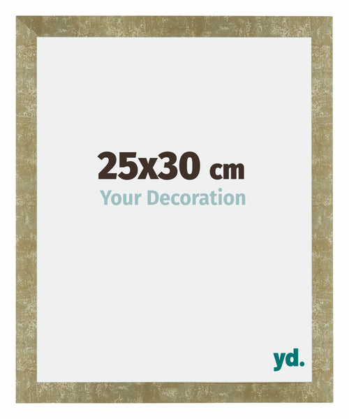 Mura MDF Cadre Photo 25x30cm Or Antique De Face Mesure | Yourdecoration.fr