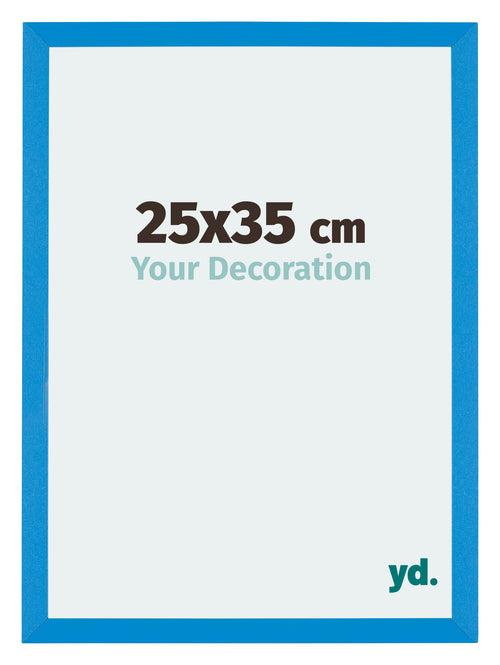 Mura MDF Cadre Photo 25x35cm Bleu Brillant De Face Mesure | Yourdecoration.fr