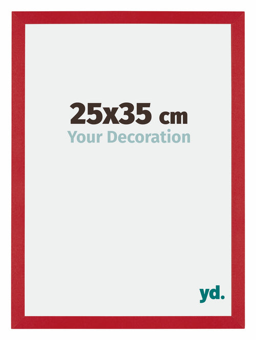 Mura MDF Cadre Photo 25x35cm Rouge De Face Mesure | Yourdecoration.fr