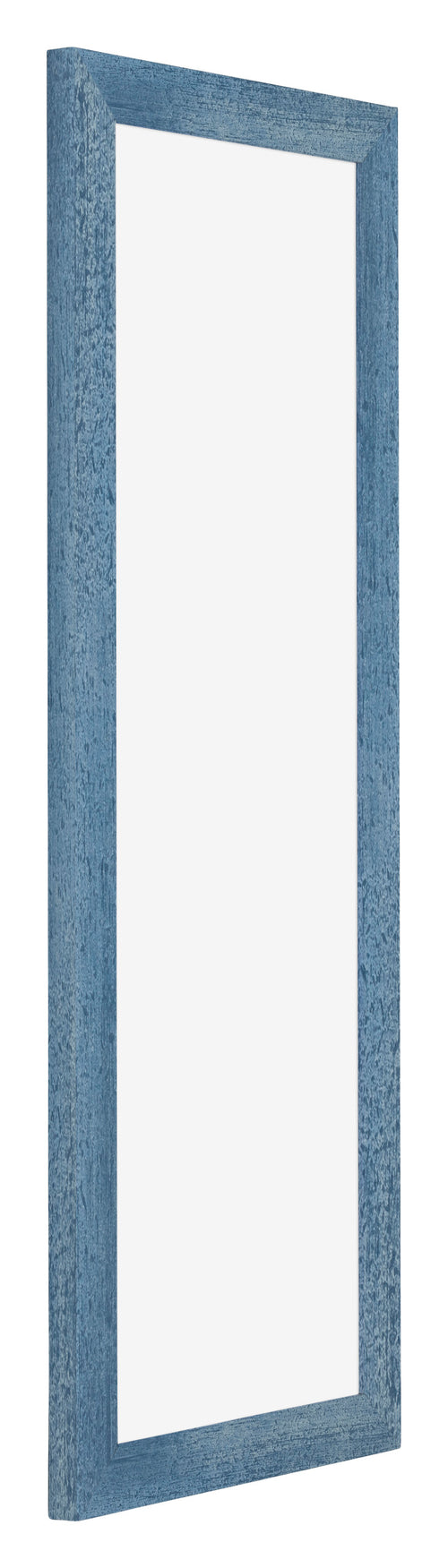 Mura MDF Cadre Photo 25x75cm Bleu Brillant Patiné De Face Oblique | Yourdecoration.fr