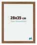 Mura MDF Cadre Photo 28x35cm Chêne Rustique De Face Mesure | Yourdecoration.fr