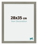 Mura MDF Cadre Photo 28x35cm Gris De Face Mesure | Yourdecoration.fr