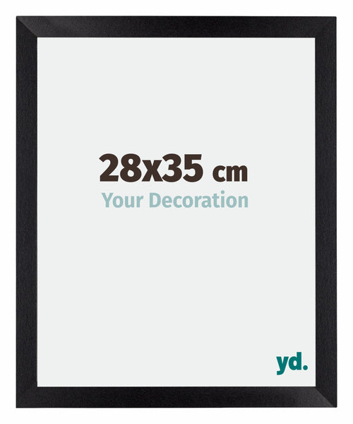 Mura MDF Cadre Photo 28x35cm Noir Mat De Face Mesure | Yourdecoration.fr