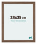 Mura MDF Cadre Photo 28x35cm Noyer Sombre De Face Mesure | Yourdecoration.fr