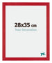 Mura MDF Cadre Photo 28x35cm Rouge De Face Mesure | Yourdecoration.fr