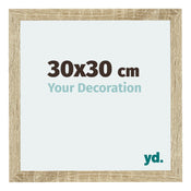 Mura MDF Cadre Photo 30x30cm Chêne Sonoma De Face Mesure | Yourdecoration.fr