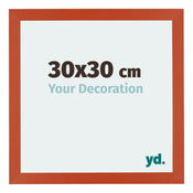 Mura MDF Cadre Photo 30x30cm Orange De Face Mesure | Yourdecoration.fr