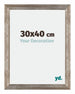 Mura MDF Cadre Photo 30x40cm Métal Vintage De Face Mesure | Yourdecoration.fr