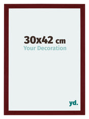 Mura MDF Cadre Photo 30x42cm Bordeaux Balayé De Face Mesure | Yourdecoration.fr