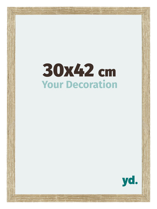 Mura MDF Cadre Photo 30x42cm Chêne Sonoma De Face Mesure | Yourdecoration.fr