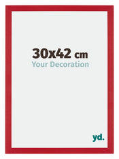 Mura MDF Cadre Photo 30x42cm Rouge De Face Mesure | Yourdecoration.fr