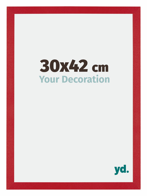 Mura MDF Cadre Photo 30x42cm Rouge De Face Mesure | Yourdecoration.fr