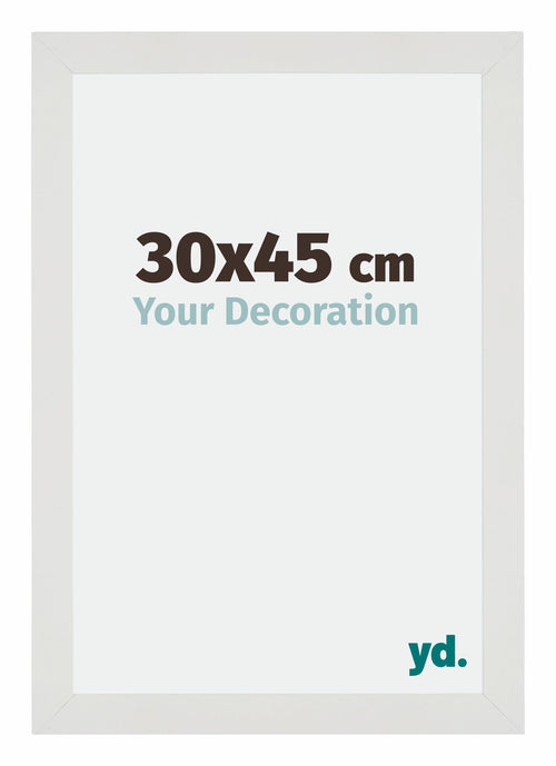 Mura MDF Cadre Photo 30x45cm Blanc Mat De Face Mesure | Yourdecoration.fr