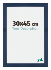 Mura MDF Cadre Photo 30x45cm Bleu Foncé Patine De Face Mesure | Yourdecoration.fr