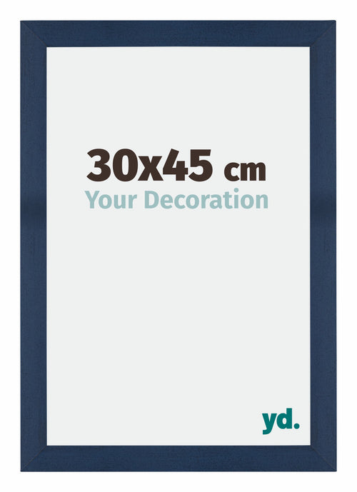 Mura MDF Cadre Photo 30x45cm Bleu Foncé Patine De Face Mesure | Yourdecoration.fr