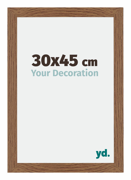 Mura MDF Cadre Photo 30x45cm Chêne Rustique De Face Mesure | Yourdecoration.fr