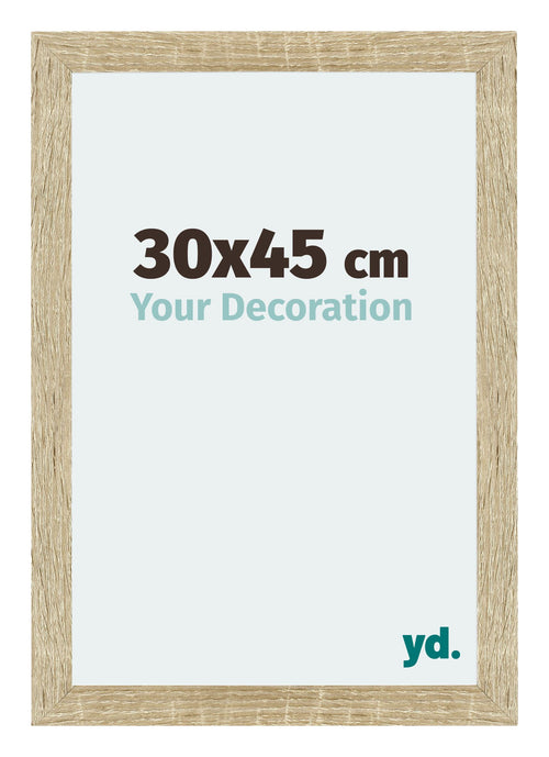 Mura MDF Cadre Photo 30x45cm Chêne Sonoma De Face Mesure | Yourdecoration.fr