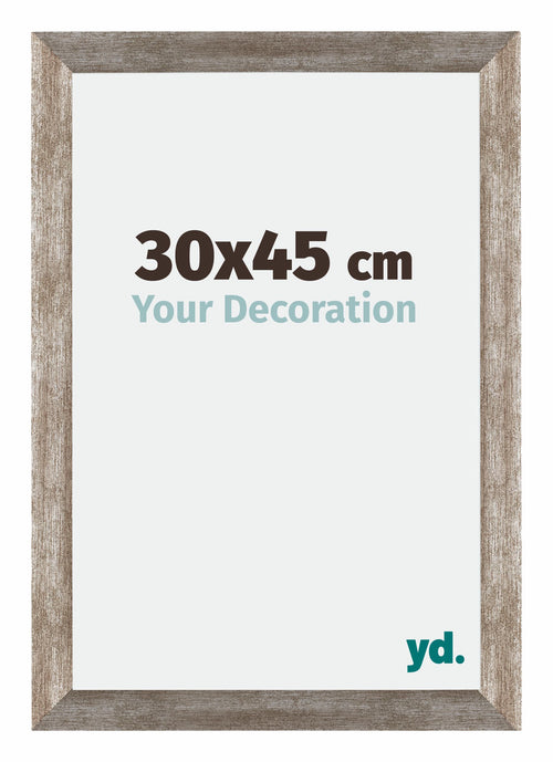 Mura MDF Cadre Photo 30x45cm Métal Vintage De Face Mesure | Yourdecoration.fr