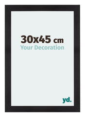 Mura MDF Cadre Photo 30x45cm Noir Grain De Bois De Face Mesure | Yourdecoration.fr